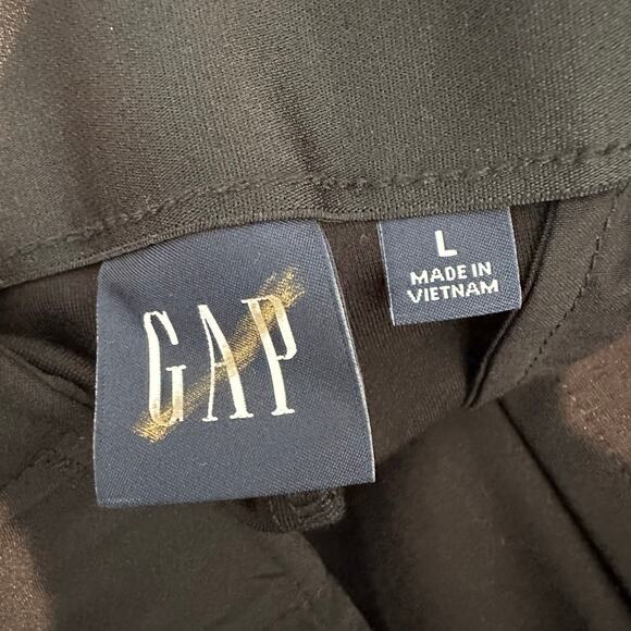 Gap High Rise Double Knit Wide-Leg Pants Black L - Picture 6 of 13